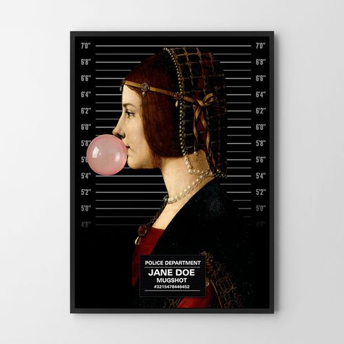 Plakat Jane Doe portret z balonem 30x40 cm na Arena.pl