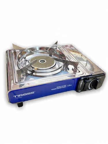 Kuchenka turystyczna gazowa Tiross srebrna TS-266 na Arena.pl