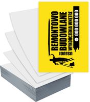 Ulotki A5 100 szt reklamowe + DARMOWY PROJEKT USŁUGI REMONTOWE BUDOWLANE