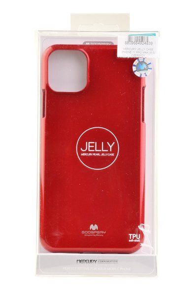 Etui Mercury Goospery Jelly Case do iPhone 11 Pro Max czerwony zdjęcie 4