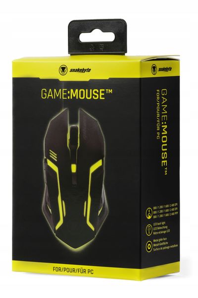 snakebyte mysz gamingowa game:mouse 2400 dpi zdjęcie 8