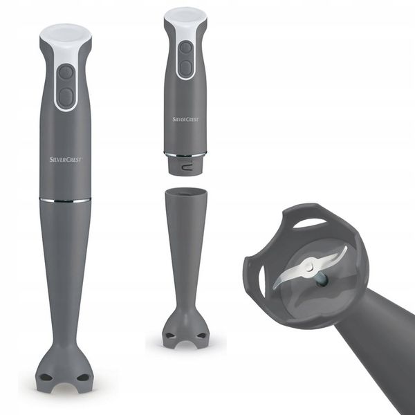Blender ręczny Silvercrest SSM 350 350W Turbo Szary zdjęcie 1