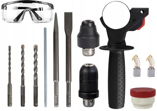 MŁOTOWIERTARKA WIERTARKA UDAROWA z UDAREM MŁOT MOCNA SDS+ 2600W +kabel na Arena.pl