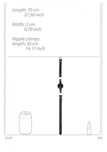 breathable ball gag with nipple clamps na Arena.pl