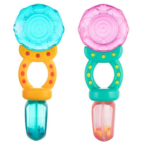 CANPOL Grzechotka z gryzakiem wodnym 3m+ Lizak KOLOR LOSOWY na Arena.pl