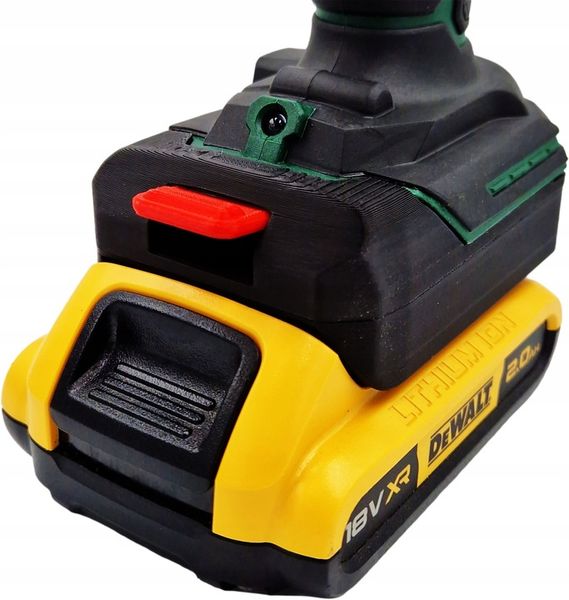 Adapter Przejściówka Baterii Dewalt Do Narzędzi Parkside X20V i Performance zdjęcie 1
