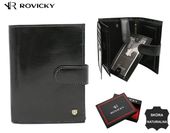 duży, skórzany portfel męski - rovicky
