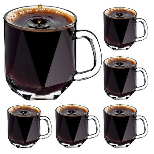 Szklanki do kawy herbaty LUXITO Maks 300ml Komplet szklanek kubków 6szt na Arena.pl