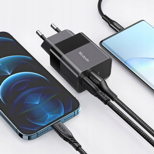 MCDODO SZYBKA ŁADOWARKA USB + USB-C 20W DO IPHONE na Arena.pl
