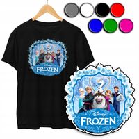 KOSZULKA DZIECIĘCA T-SHIRT Z NADRUKIEM - KRAINA LODU FROZEN - XXS 98-104