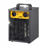 MOCNA NAGRZEWNICA ELEKTRYCZNA 3000W GRZEJNIK DMUCHAWA Z TERMOSTATEM 3kW