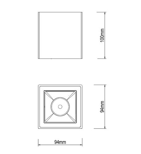 Spot Dann Lux Design Kafo DLD5234 Czarny na Arena.pl