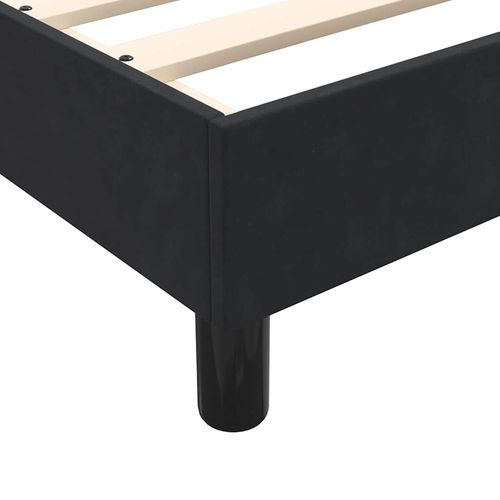 Łóżko Box Spring bez materaca Czarne 180x210 cm Aksamit na Arena.pl