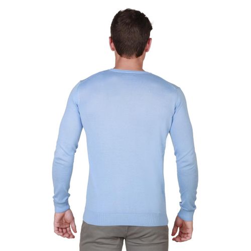 Trussardi sweter męski niebieski S na Arena.pl