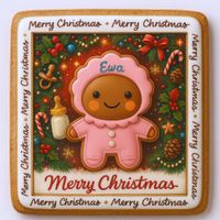 CIASTKO LUKROWANE MAMIK FAMILY EWA ROZ.XL KWADR RĘCZNIE ROBIONE