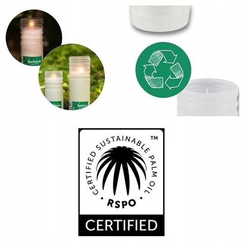 Wkłady do zniczy olejowe Bolsius RC6 białe całoroczne - 110 godzin na Arena.pl