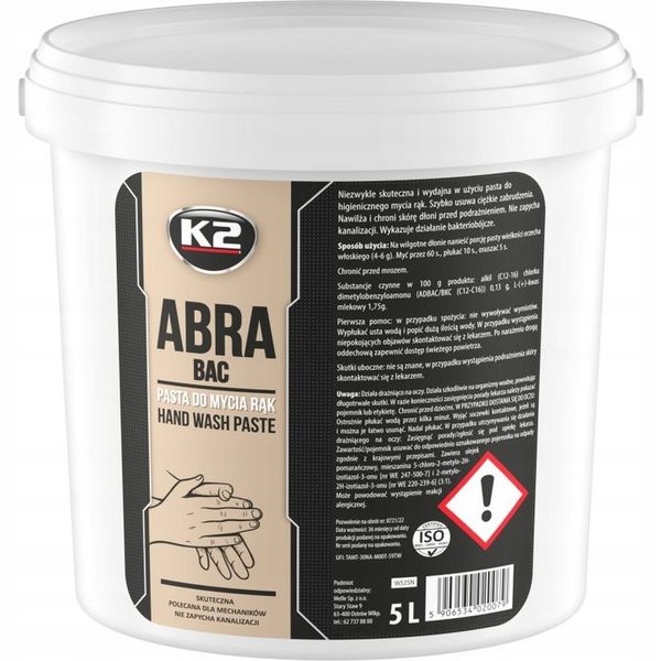 K2 Pasta do mycia rąk Abra 5 L zdjęcie 2