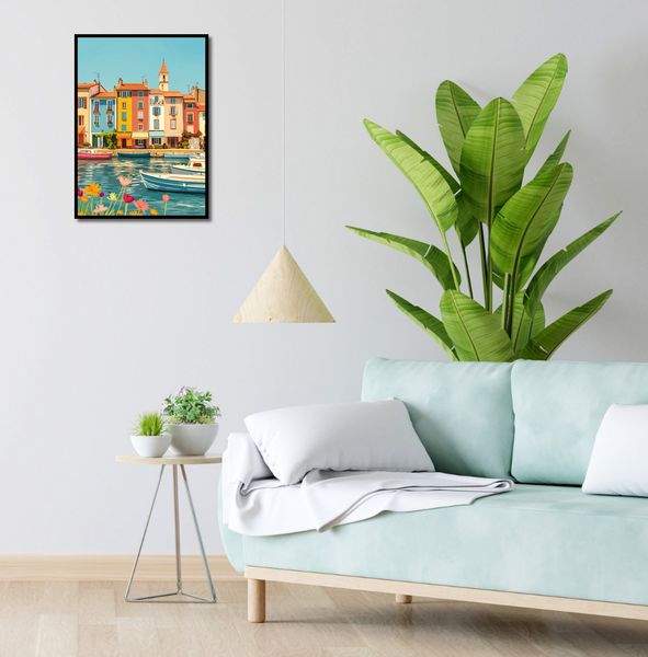 Plakat 40x55cm Wielobarwne Nadbrzeże zdjęcie 4