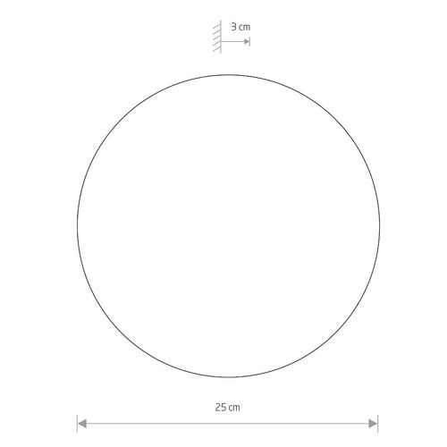 Ledowy kinkiet okrągły Ring 7635 9W 3000K pokojowa lampa czarna na Arena.pl
