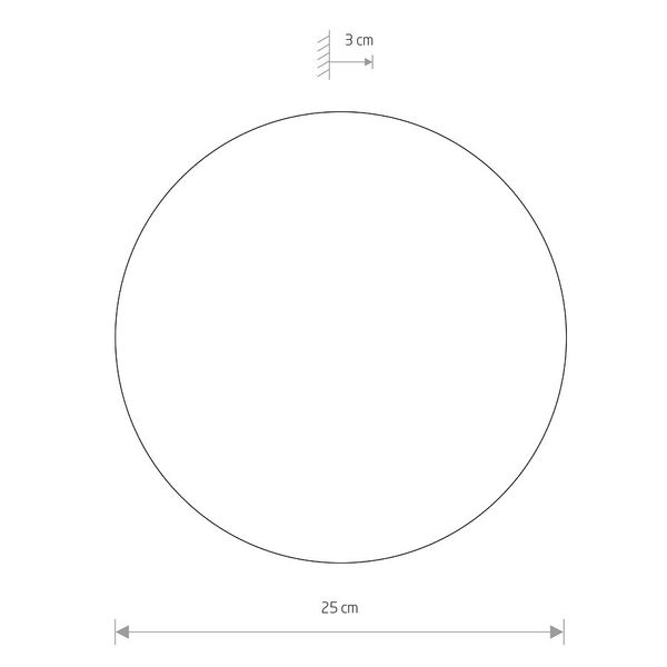 Ledowy kinkiet okrągły Ring 7635 9W 3000K pokojowa lampa czarna zdjęcie 4