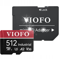 Karta pamięci Viofo INDUSTRIAL 512GB microSDXC 100MB/s UHS-3 U3+adapter