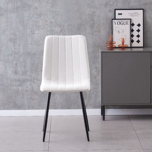 IRIS KRZESŁO TAPICEROWANE ECRU WELUR na Arena.pl