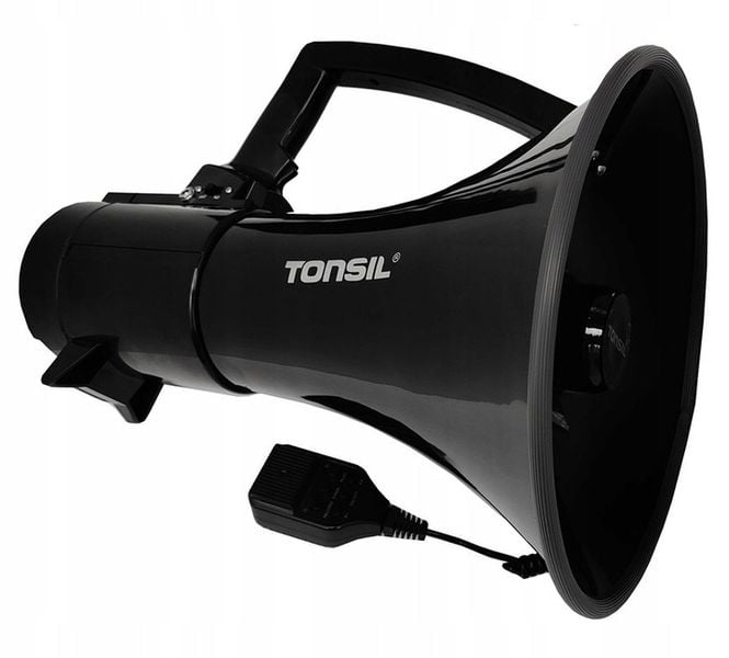 Megafon Tonsil TE 30/20 - Nagrywanie Syrena REC Wersja AKU z Akumulatorem zdjęcie 12