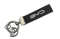 BYD BRELOK samochodowy BYD skórzany BRELOCZEK do kluczy czarny