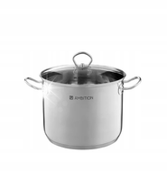 AMBITION GARNEK z POKRYWKĄ WYSOKI ACERO 28cm 13,5L 60826 INOX INDUKCJA