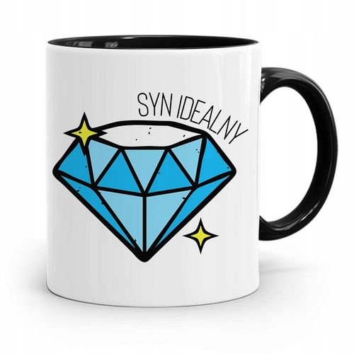 Kubek Czarny Prezent Dla Syna Dziecka Syn Idealny Z Nadrukiem Ze Zdjęciem na Arena.pl