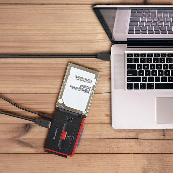 Qoltec Adapter USB 3.0 do IDE SATA III Szybka transmisja danych zdjęcie 7