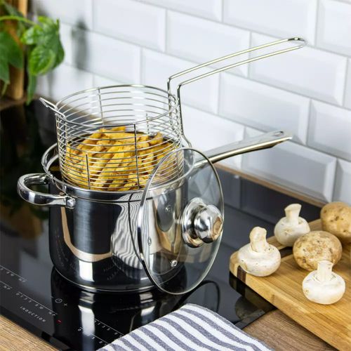 rondel + sito do smażenia w głębokim tłuszczu kinghoff kh-4581 na Arena.pl