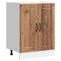 Szafka pod zlewozmywak „Lucca” Stare drewno Drewno klejone