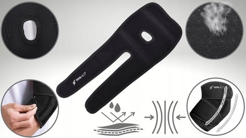 Opaska ściągacz łokieć tenisisty neoprenowa UCISKOWA na LOKIEC STABILIZATOR na Arena.pl