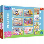 Puzzle Trefl Świnka Peppa z przyjaciółmi 10w1