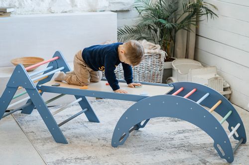 domowy plac zabaw Moon Max błękitny na Arena.pl