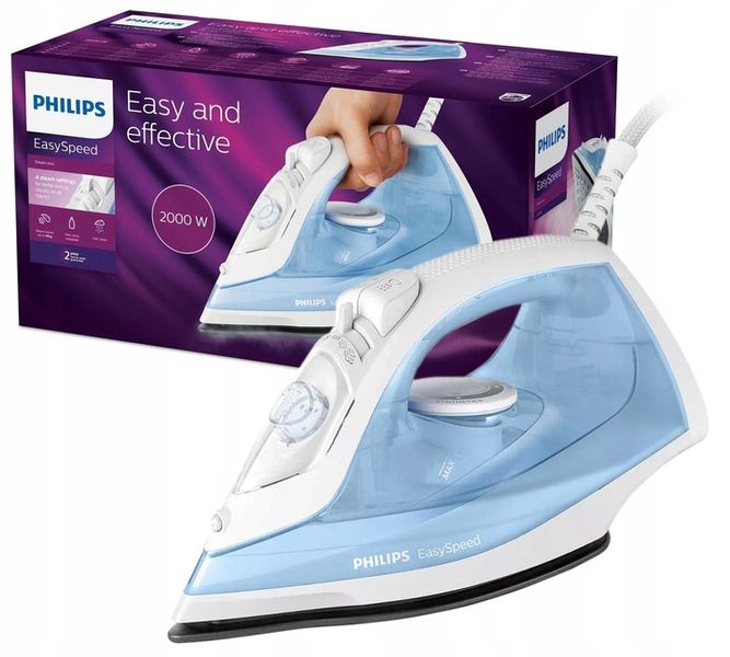 ŻELAZKO PAROWE PHILIPS EASY SPEED GC1740/20 2000W zdjęcie 1