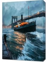 Obraz 50x70cm Stary Parowiec