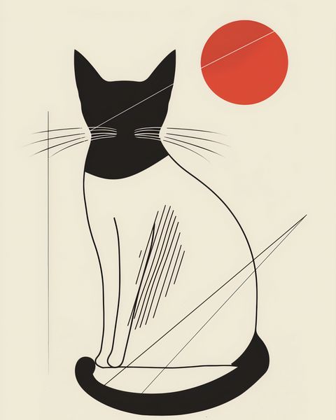 Plakat 40x50cm Czerwony Krąg zdjęcie 1