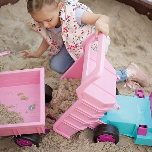 Gigant Wywrotka Różowa - Duży Pojazd WADER dla Dzieci na Arena.pl