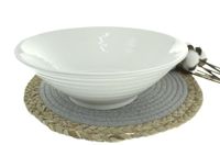 miska ceramiczna tłoczona paski 23,5x8 cm cn-20106
