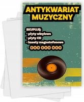 Ulotki A5 reklamowe firmowe 100 szt projekt w cenie ANTYKWARIAT MUZYCZNY
