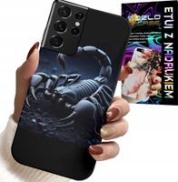 ETUI DO SAMSUNG GALAXY S21 Ultra - SKORPION, SKORPIONY + FOLIA HYDROŻEL