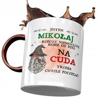 Kubek Bordowy Dla Mikołaja Kolegi Na Prezent Z Nadrukiem Ze Zdjęciem
