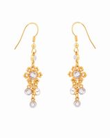 Kolczyki długie z kryształami (P12186AU)