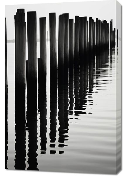 Obraz 60x90cm Rytm Wody i Drewna zdjęcie 1