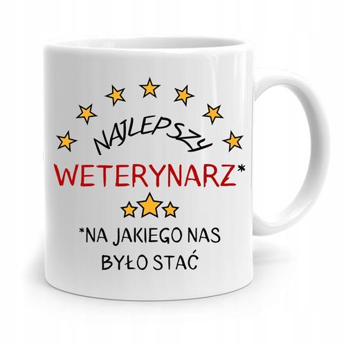 Kubek Dla Weterynarza Najlepszy Weterynarz Prezent Z Nadrukiem Ze Zdjęciem na Arena.pl