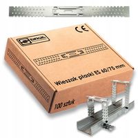 WIESZAK PŁASKI ES 60/75 0,8mm DO SUFITÓW PŁYT GK PROFILI CD60 100sztuk