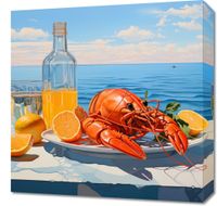 Obraz 50x50cm Homary Nie Do Pary
