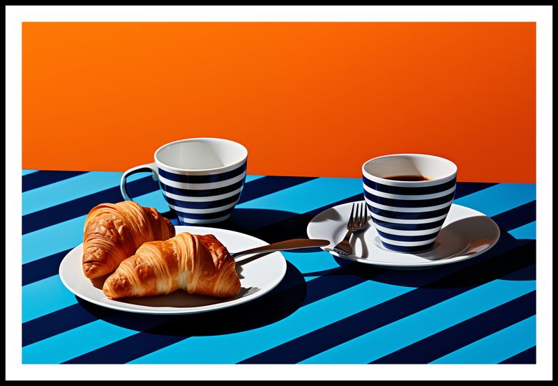 Plakat 91,5x61cm Croissanty zdjęcie 3